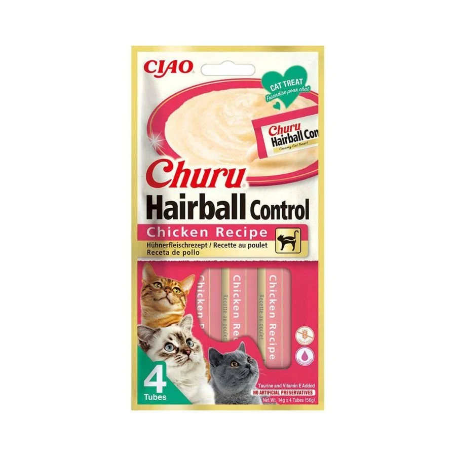 Churu Cat Puree Hairball Control Chicken