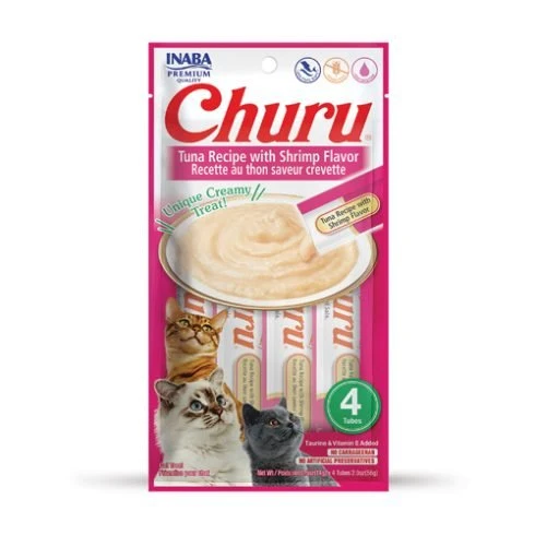 Churu Cat Puree Tuna Recipe Shrimp Flavor
