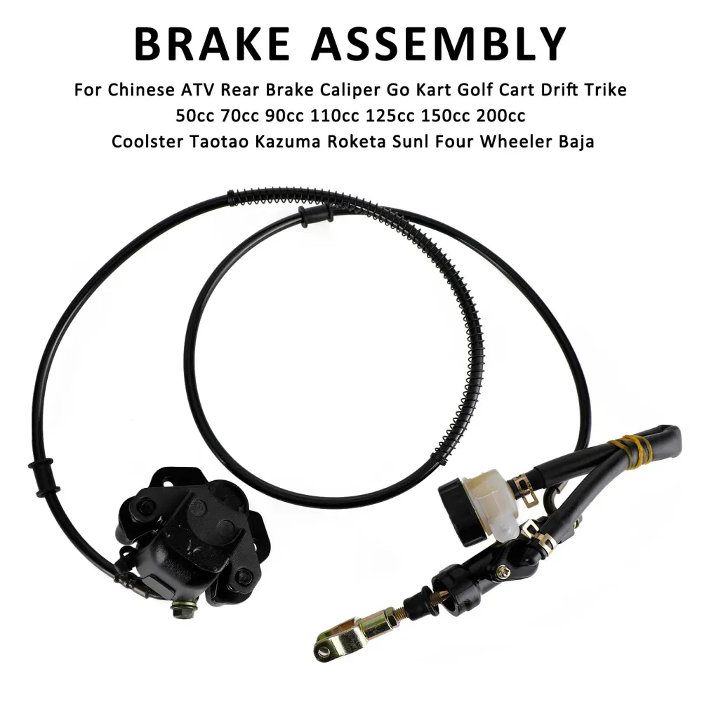 GO KART GOFF CART ATV BAKK Hydraulisk bremsemontering Caliper Master Cylinder Kit