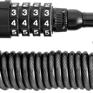 Kombinasjonslås Kabel med 4 Siffer - 150 cm