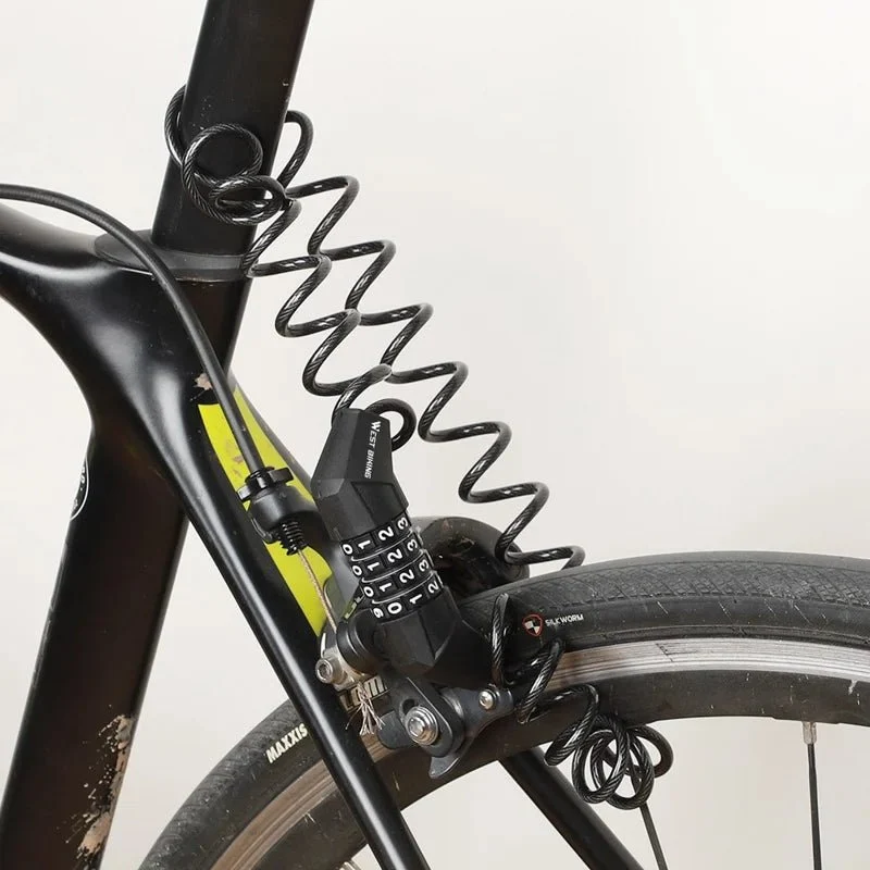 WEST BIKING sykkellås - Mini kodekabel