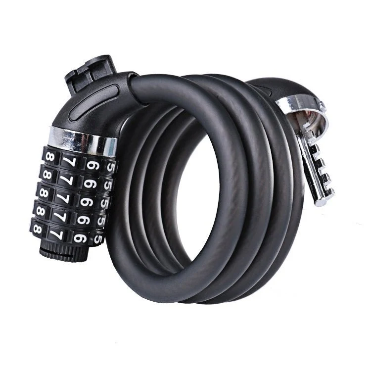 WHEEL UP sykkel-/terrengsykkellås med kode, stålkabel (12 m)