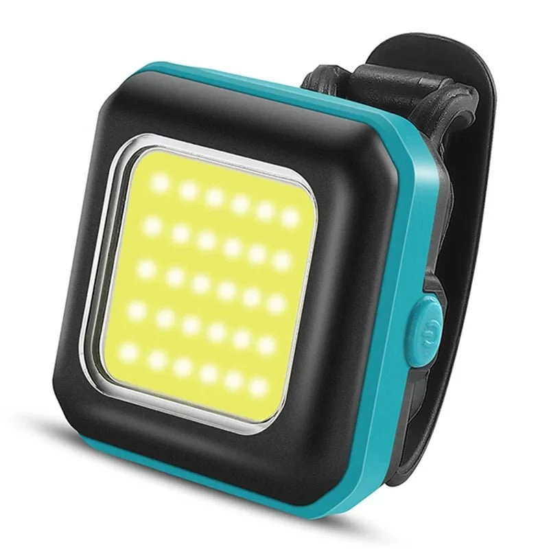 LED-sikkerhetslampe sykkel - Blått forlys / Hvitt lys