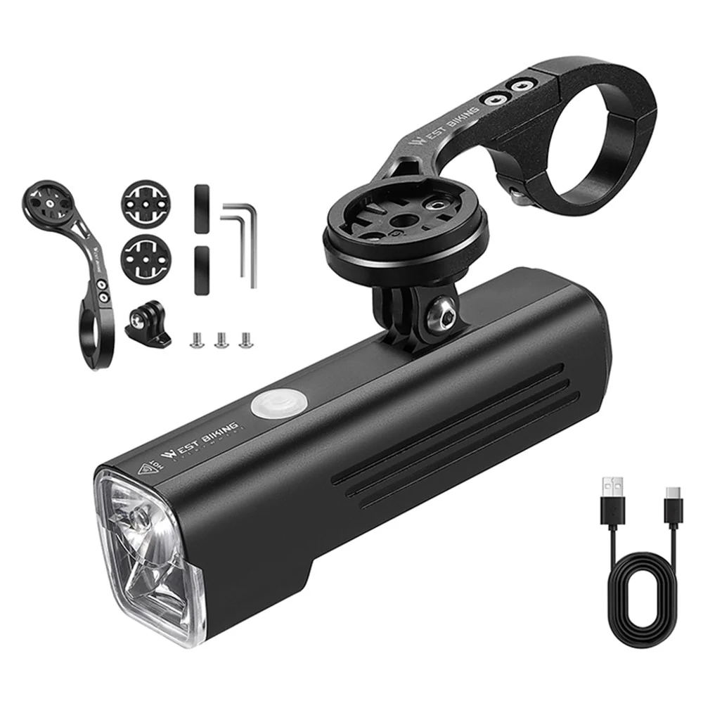 Oppladbar hengende lykt WEST BIKING, aluminiumsstativ med tidtaker