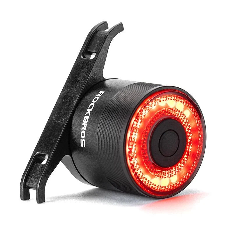 Rockbros Q3 LED baklys sykkel med intelligent stopp-system