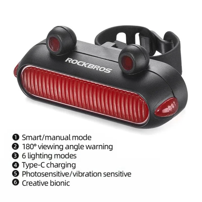 ROCKBROS RFL02 LED sykkel baklys
