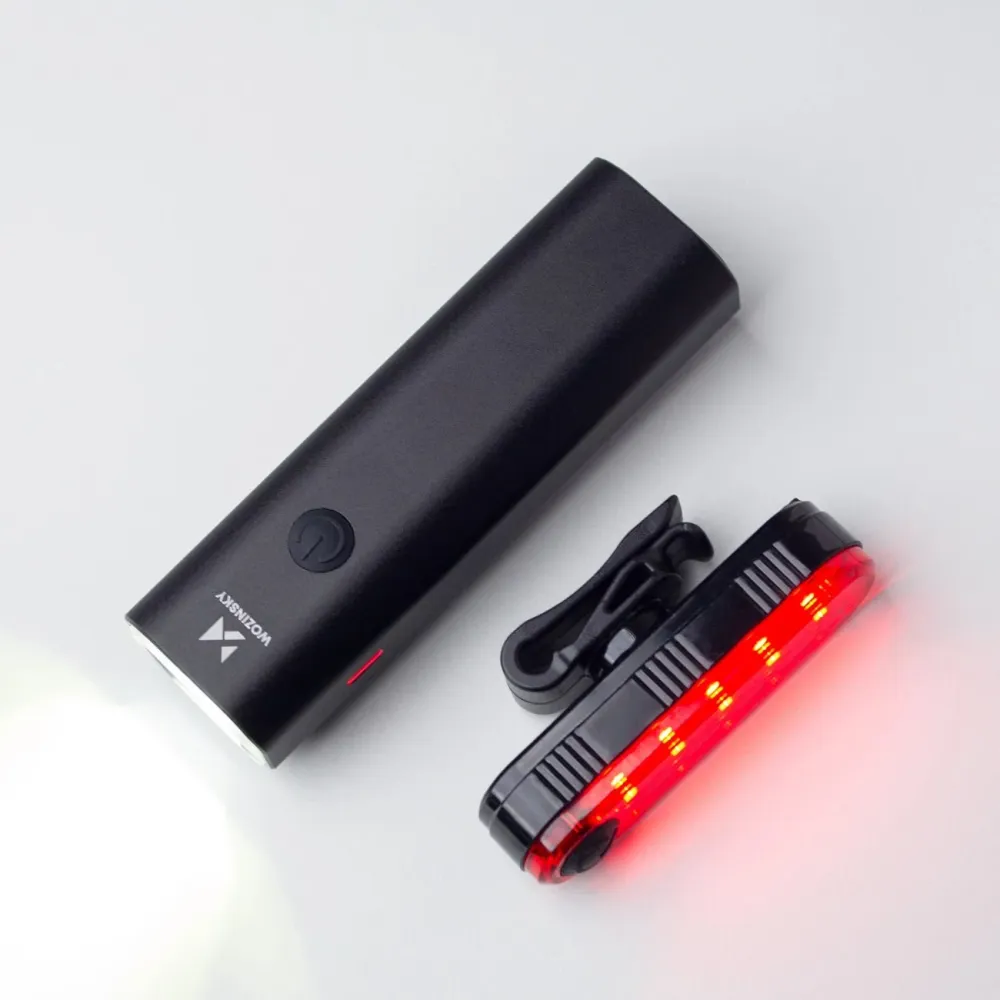 USB-C sykkellyssett foran og bak - svart