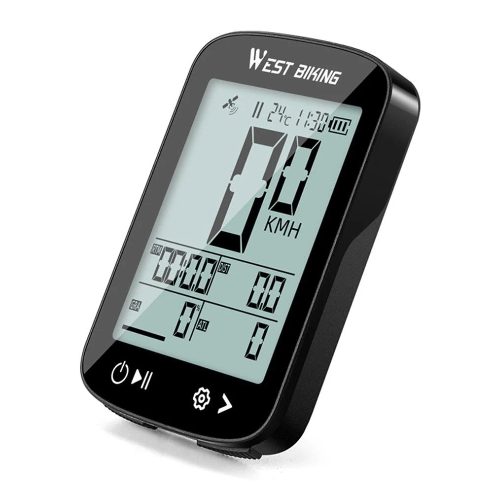 Trådløs GPS-sykkelteller WEST BIKING YP0702113 CE-sertifisert