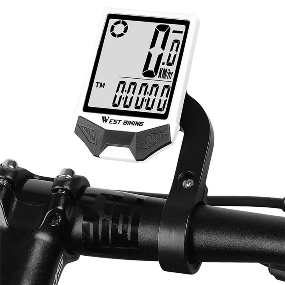 Trådløs sykkelcomputer WEST BIKING, vanntett, dobbel bakgrunnsbelysning, feste