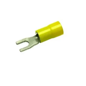 Gul gaffelkabelsko 4-6qmm/M12