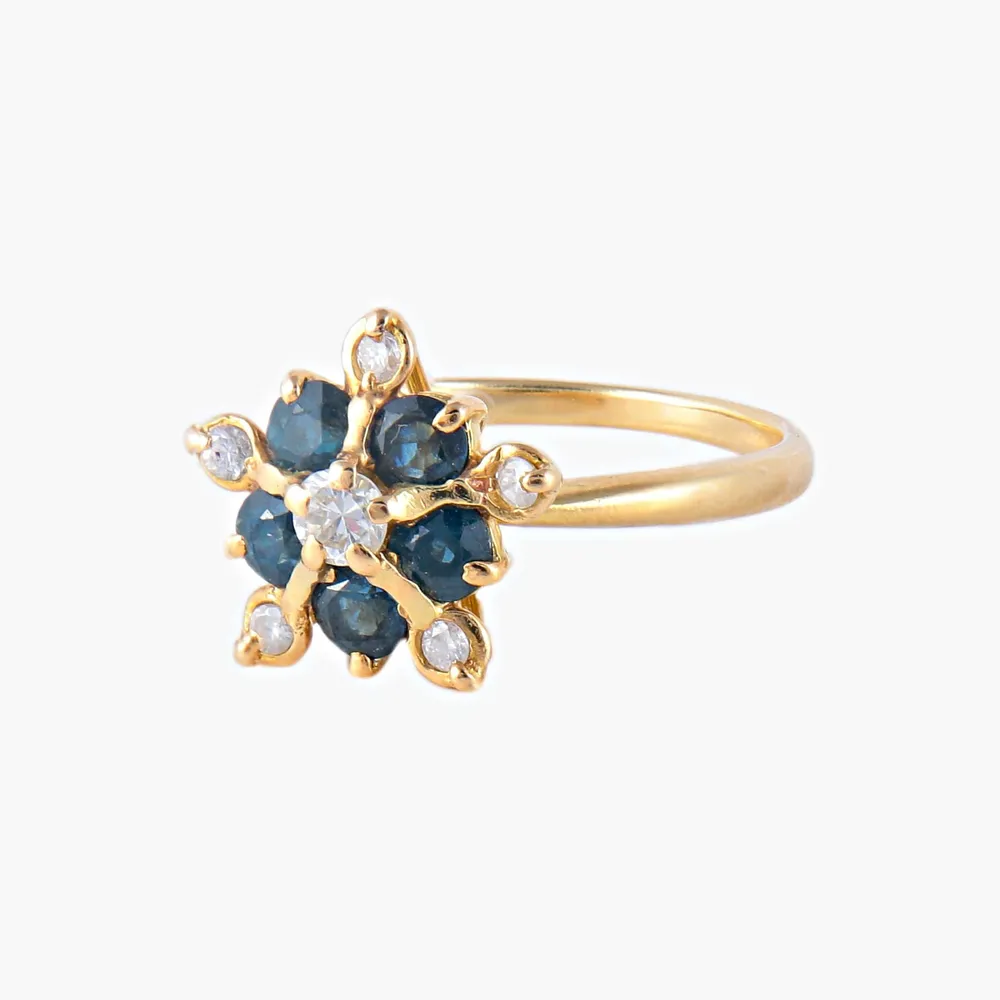Star Safir Diamond Ring