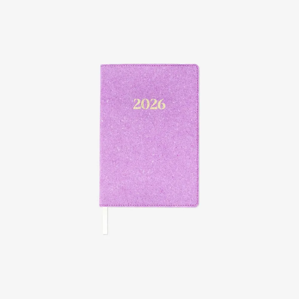 CL 2026 A5 day purple recycled leather