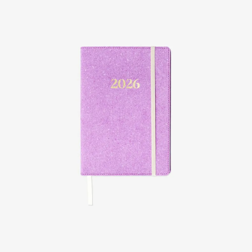 CL 2026 A5 day purple recycled leather