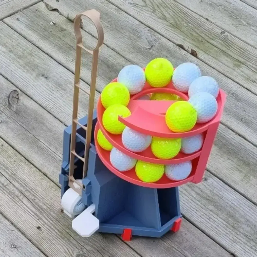 Automatisk golfballdispenser - Bærbar, ikke-drevet Tee-Up-maskin golftrening