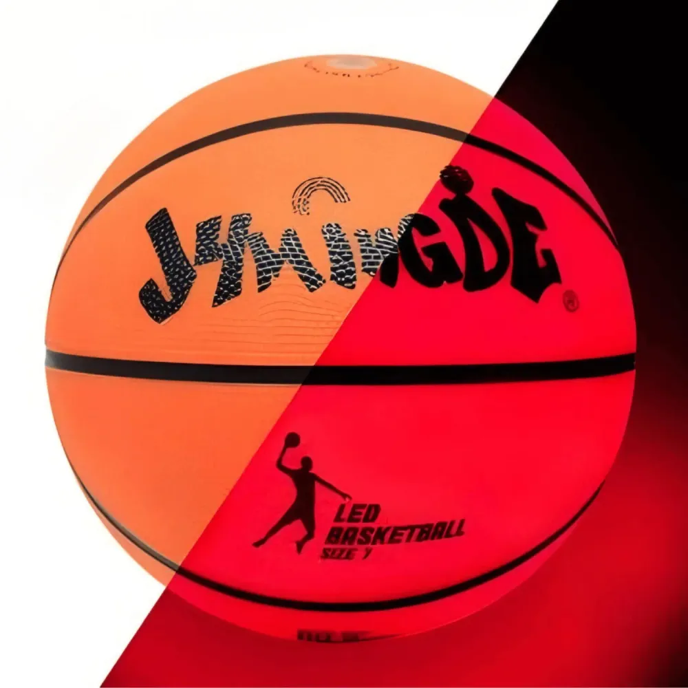 LED-glødende basketball - Light Up Motion-aktivert nattbasketball utendørs- og innendørslek