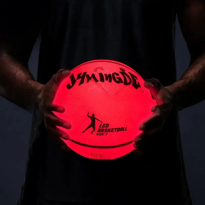 LED-glødende basketball - Light Up Motion-aktivert nattbasketball utendørs- og innendørslek
