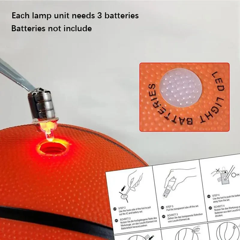 LED-glødende basketball - Light Up Motion-aktivert nattbasketball utendørs- og innendørslek