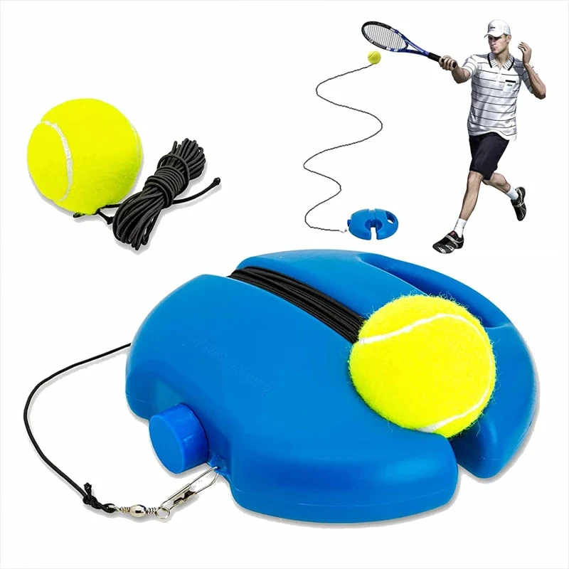 Tennisball Rebound Trainer - Solo treningsutstyr med anti-skli base og høyelastisitetsstreng voksne og barn - Bærbart tenn...