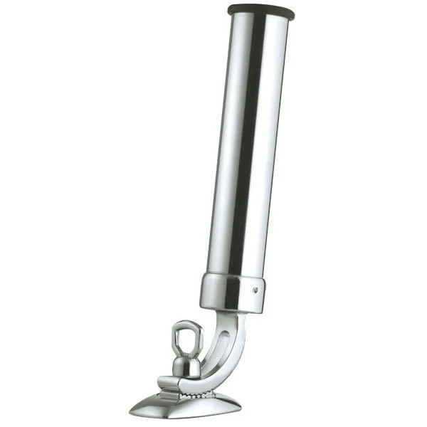 Foresti, fiskestangholder Dekkmontert, forkrommet messing, 250 x 40 mm, 93 x 63 mm