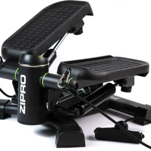 Stepmaskin 2-i-1 Rett Og Skrå Med LCD Og Treningsstrikker 35x23,5x40cm Stepper Zipro Roam
