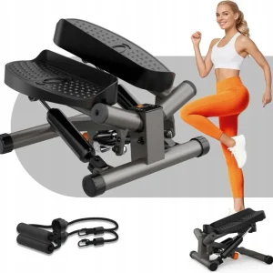 Stepmaskin Twist Med LCD Og Treningsstrikker 37.5x35x30.5cm Niceday Twist Stepper