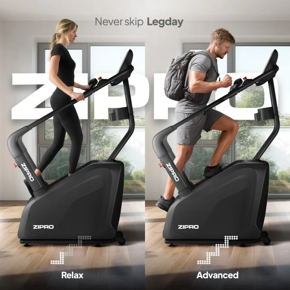 Trappemaskin 22–125 Steg/min, 25 Motstandsnivåer, 36 Programmer ZIPRO Legday