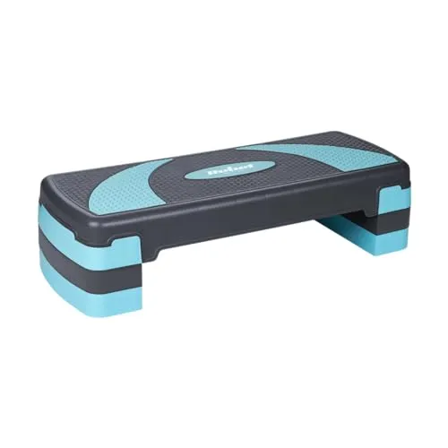 Step Aerobic 3 Nivåer 68x28cm Grå/blå Rebel Electro RBA-3225-BL