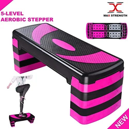 Stepkasse 10–30cm Høydejusterbar, Antiskli 120kg – Max Strength G314/P