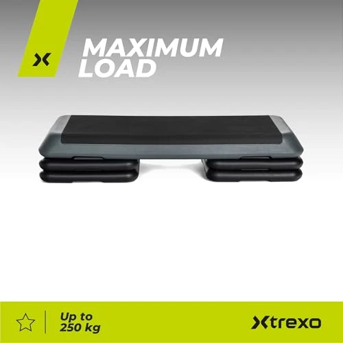 Stepkasse 109x41cm, Høyde 10–20cm, 250kg, Grå TREXO TRX-AS01