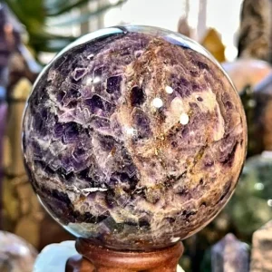 XL Ametyst Chevron Sphere ( Kule ) AAA Kvalitet, ca. 100mm, 1.3 - 1.5kg
