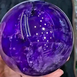 XL Extra High Quality Brazilian dark & clear Amethyst Sphere, 100mm