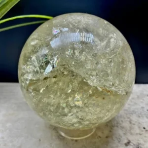 XXL High Quality Citrine 103mm Sphere, ca. 1.5kg