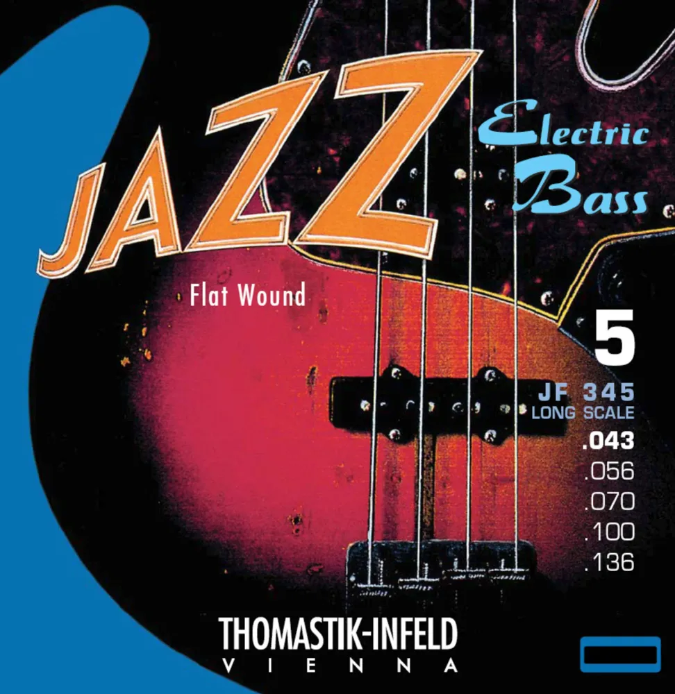Thomastik-Infeld E-bass-strenger Jazz Bass Flat wound - Sett 4-str. super lang (JF364)