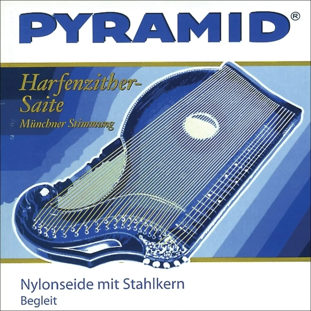 Pyramid strenger siter nylon-silke med stålkjerne. Harpe-/Air Zither - Sett (612/Ba)