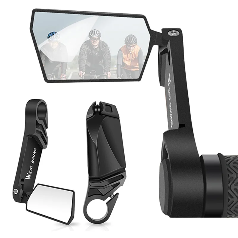 Sammenleggbare sykkelspeil med 360 graders roterbart styre