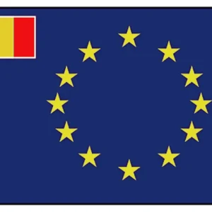 Talamex, Europeisk flagg Belgia 70x100 cm, 100% spunnet polyester (1 stk)