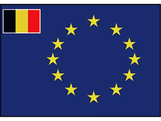 Talamex, Europeisk flagg Belgia 70x100 cm, 100% spunnet polyester (1 stk)