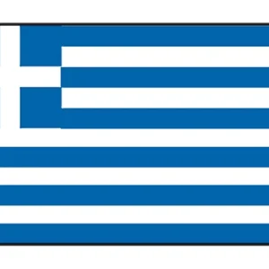 Talamex, nasjonalflagg Hellas 30x45 cm, 100% spunnet polyester (1 stk.)