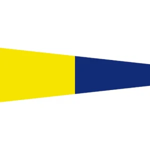 Talamex, Signalflagg 30x36 cm nr 5 - 100% spunnet polyester 155gr/m² (1 stk)