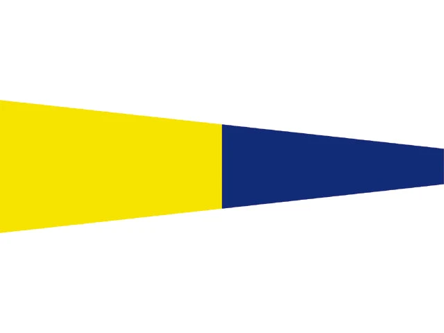Talamex, Signalflagg 30x36 cm nr 5 - 100% spunnet polyester 155gr/m² (1 stk)