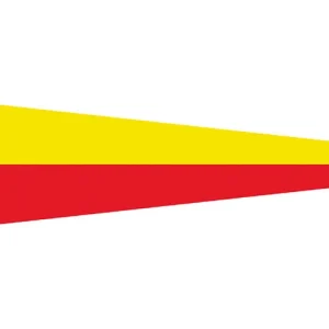 Talamex, Signalflagg 30x36 cm nr 7, 100% spunnet polyester 155gr/m² (1 stk.)