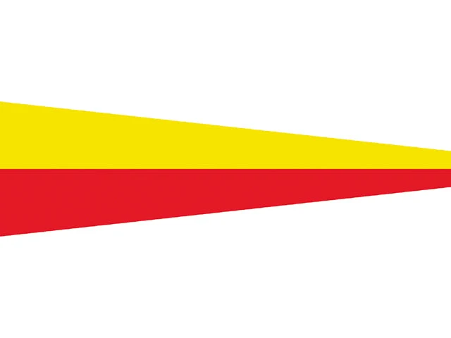 Talamex, Signalflagg 30x36 cm nr 7, 100% spunnet polyester 155gr/m² (1 stk.)