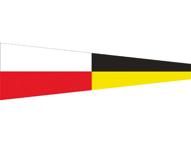 Talamex, Signalflagg, 30x36 cm nr. 9, 100 % spunnet polyester 155gr/m² (1 stk)
