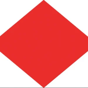 Talamex, Signalflagg F 30x36 cm, Foxtrot (1 stk) 100% spunnet polyester 155gr/m²