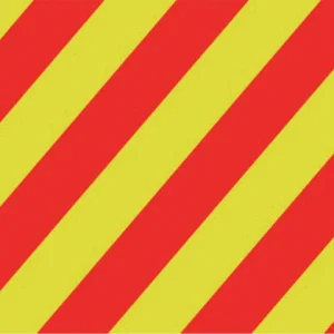 Talamex, Signalflagg Y, 30x36 cm, Yankee, Gul, jeg drar ankeret mitt, Spunnet polyester (1 stk) 100 % spunnet polyester 15...
