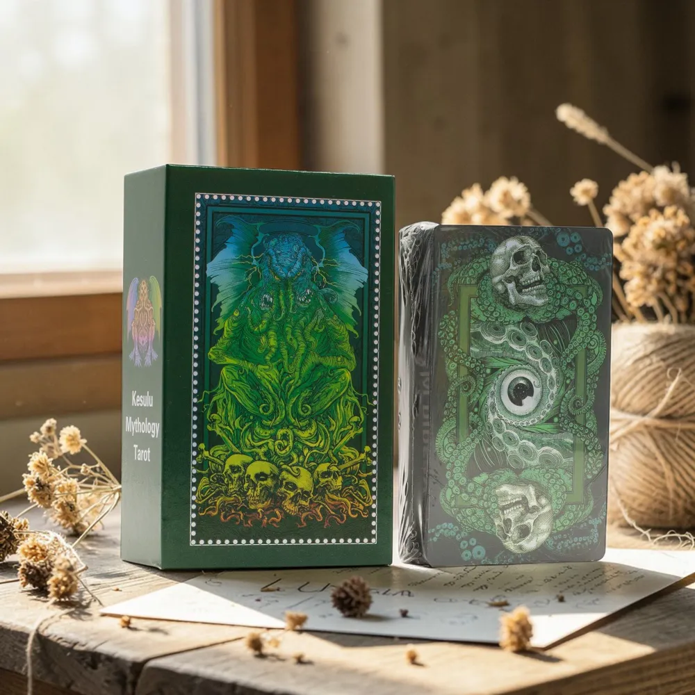 Foliekort Tarotkortsett – Kesulu Mytologi – med hefte