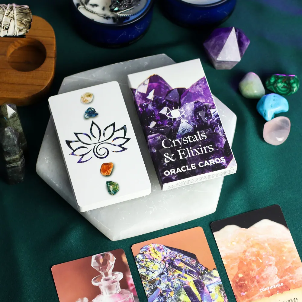 Krystall- og Eliksir Orakelkort – Healing Energy Kortstokk