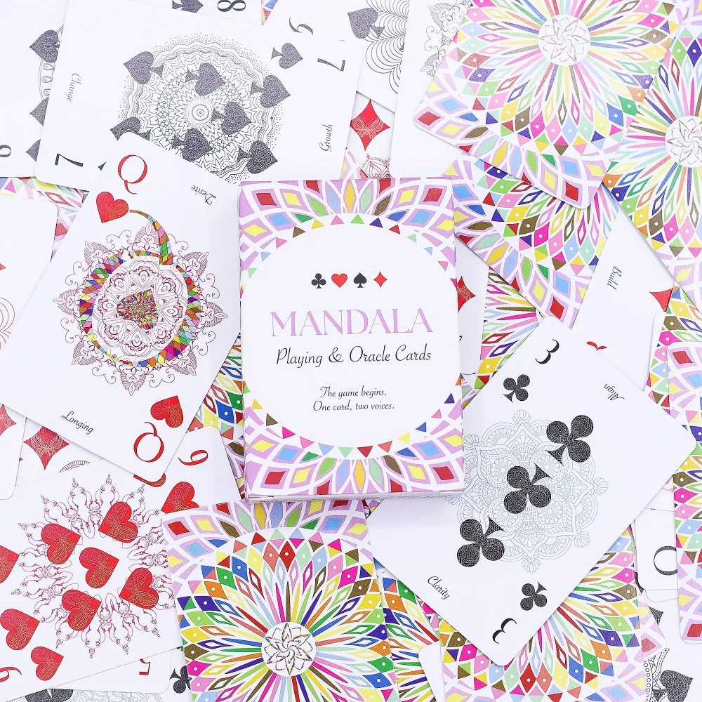 Mandala Spill- og Orakelkort – Kaleidoskop Symmetri