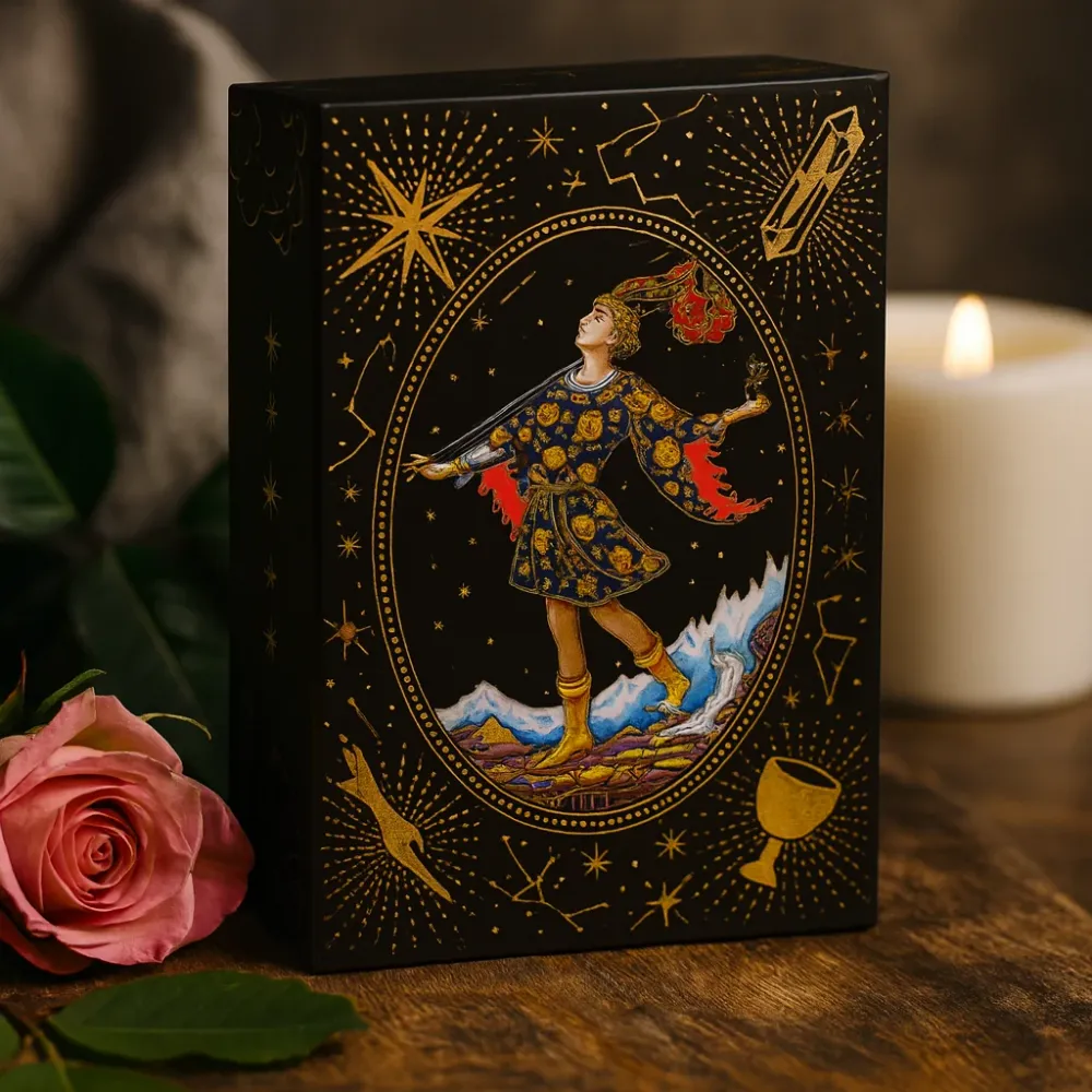 Tarotkort Gullfolie Gaveeske