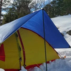 Tarp- Overseil 2.5m x 1.5m inkl. oppbevaringspose. Kun 225 gram